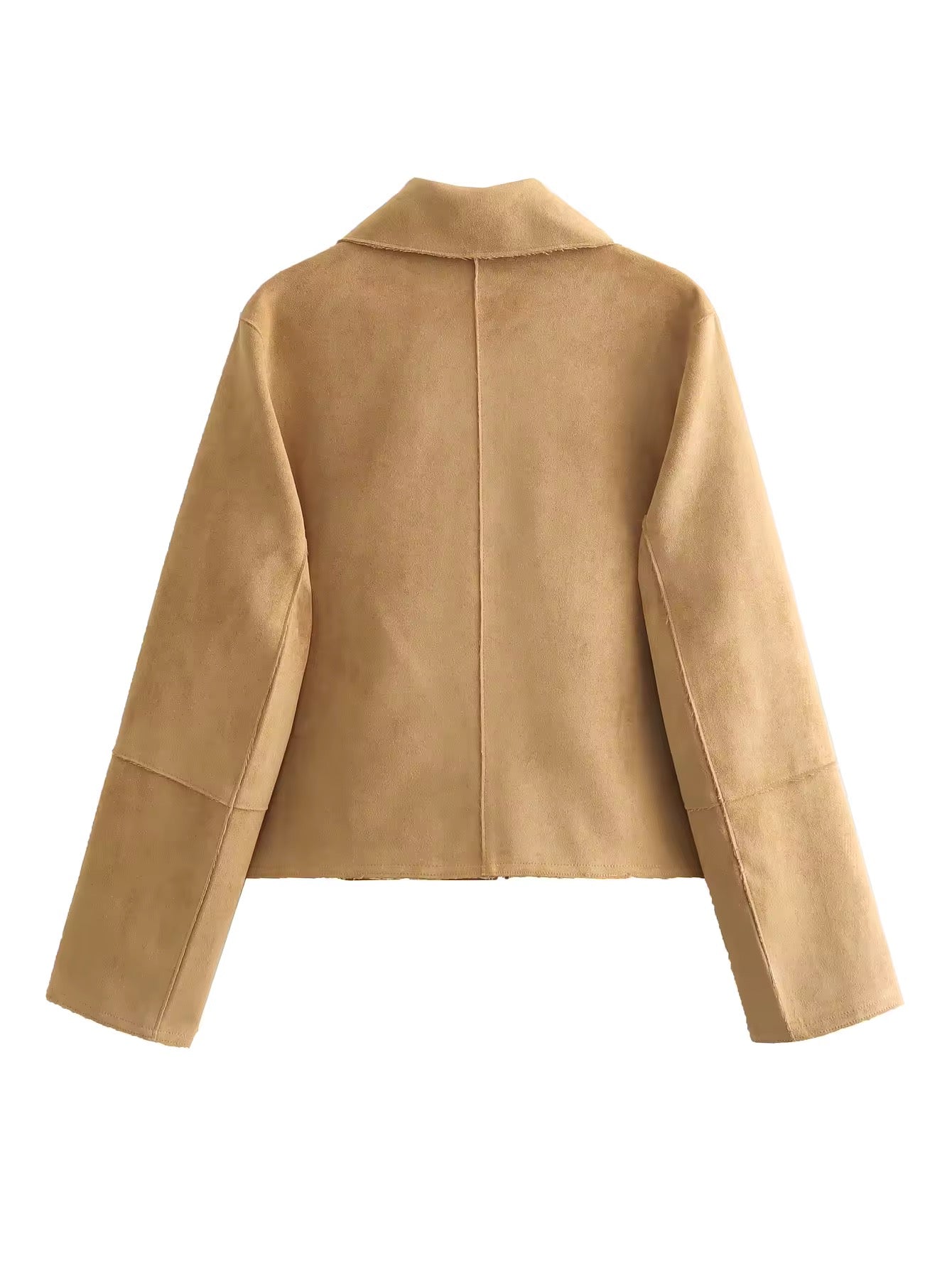 GIACCA IN PELLE SCAMOSCIATA PU