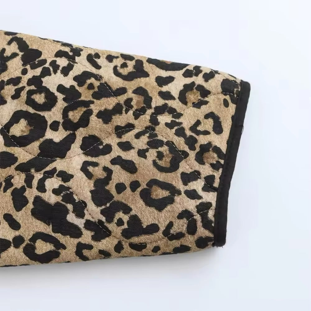 Piumino leopardato • Donna