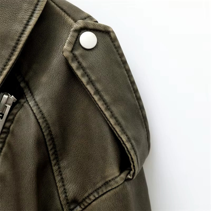 Faux leather jacket • Women
