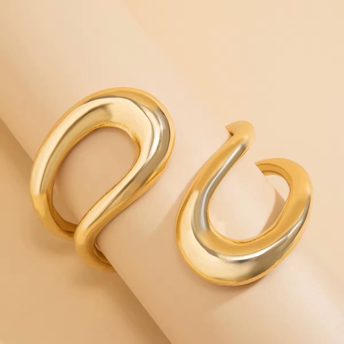 BRACCIALE GEOMETRICO 100% ACCIAIO INOSSIDABILE