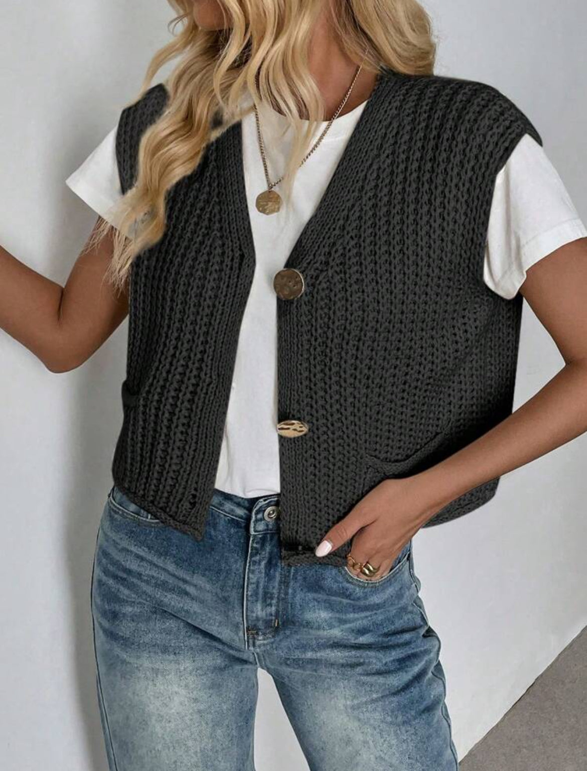 CARDIGAN CON BOTTONI ORO