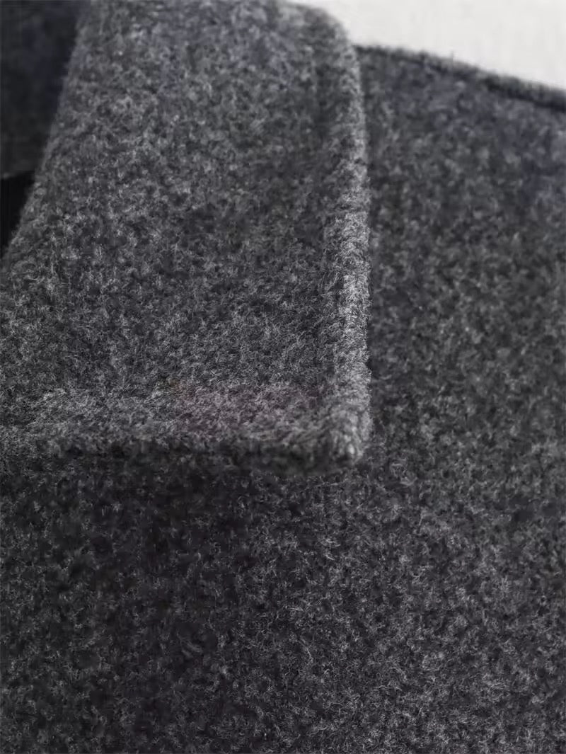 VESTE ZIPPÉE À COL REVERS