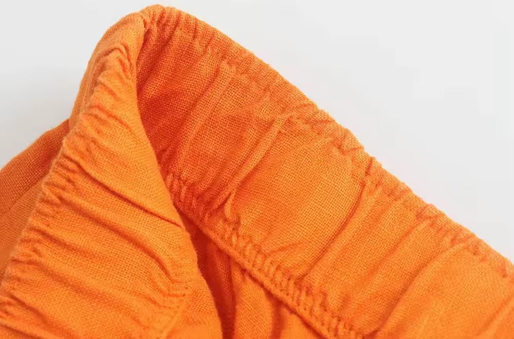 PANTALON PALAZZO À OURLET LARGE