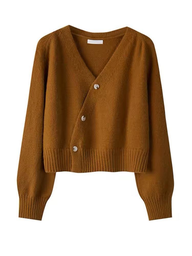 GILET IN MAGLIA CON SCOLLO A V