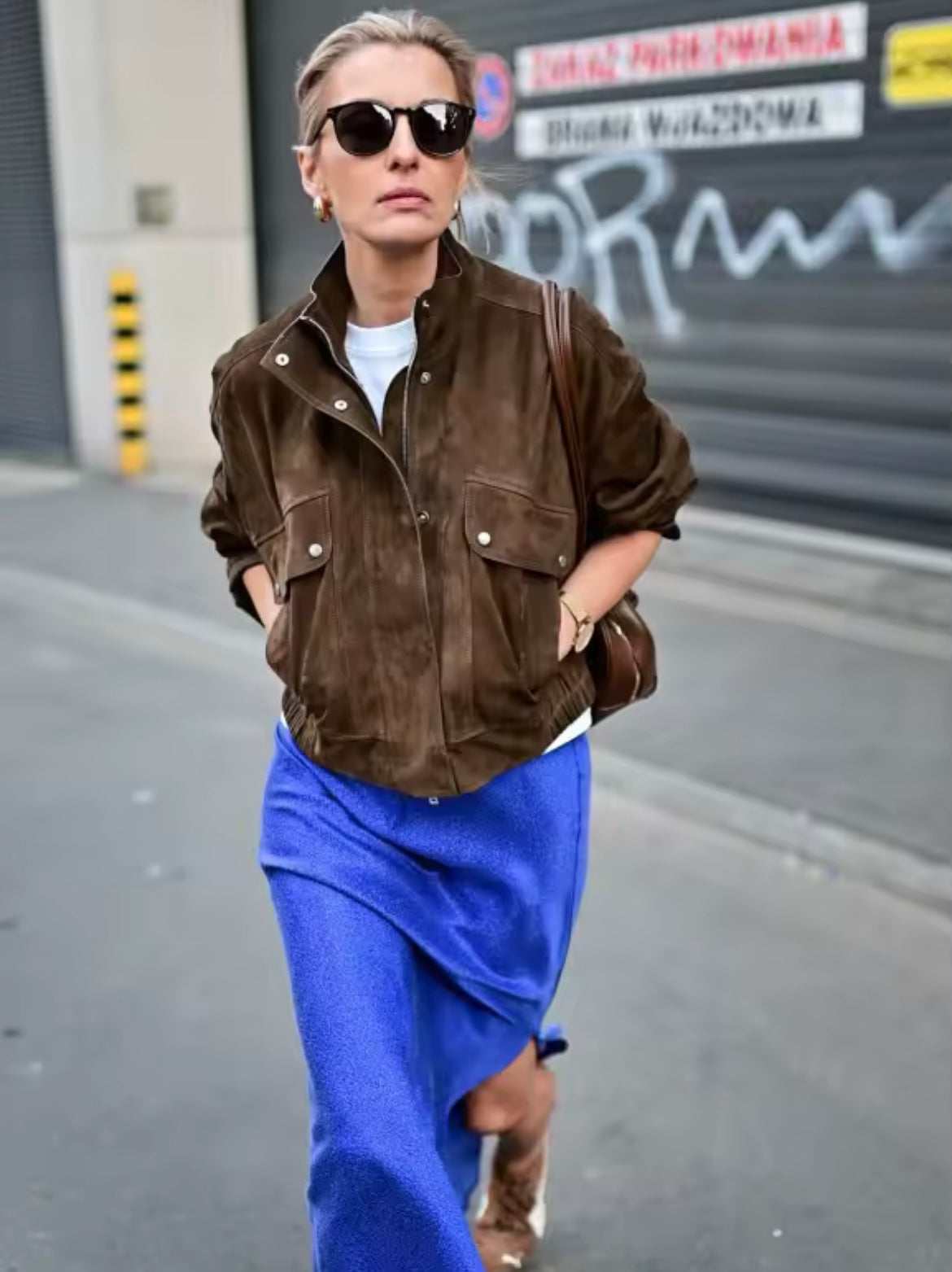 GIACCA IN PELLE PU E CAMOSCIO