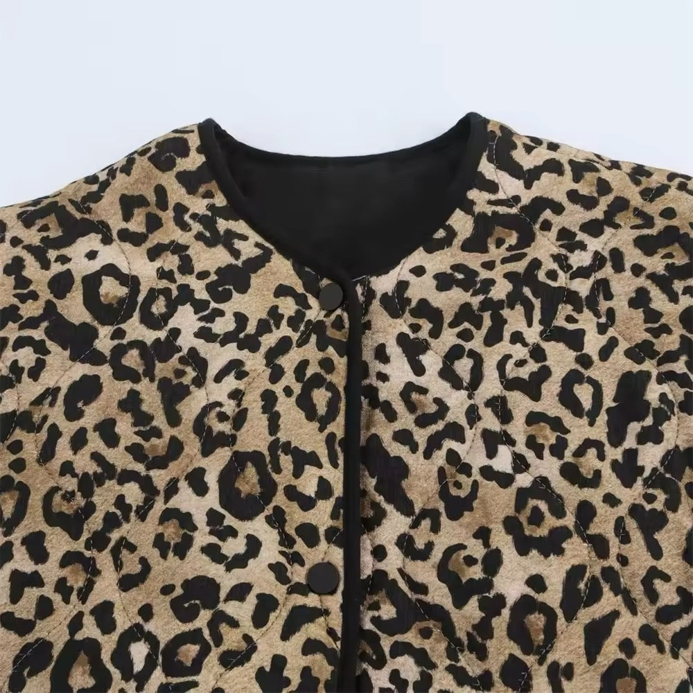 Piumino leopardato • Donna
