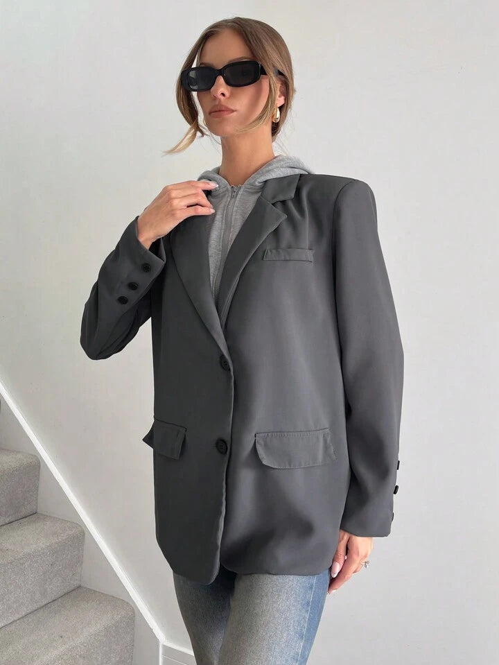 BLAZER AVEC DOUBLURE EFFET SWEAT