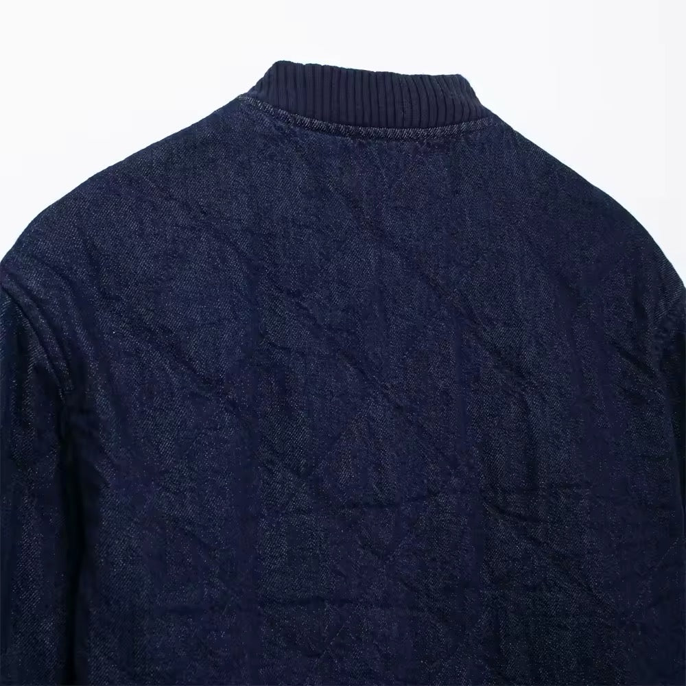 GIACCA CORTA IN DENIM TRAPUNTATA