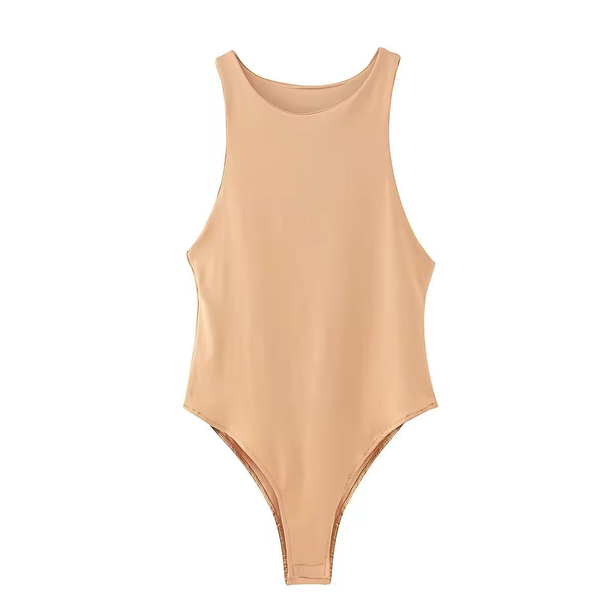 BODY CON SCOLLO ROTONDO