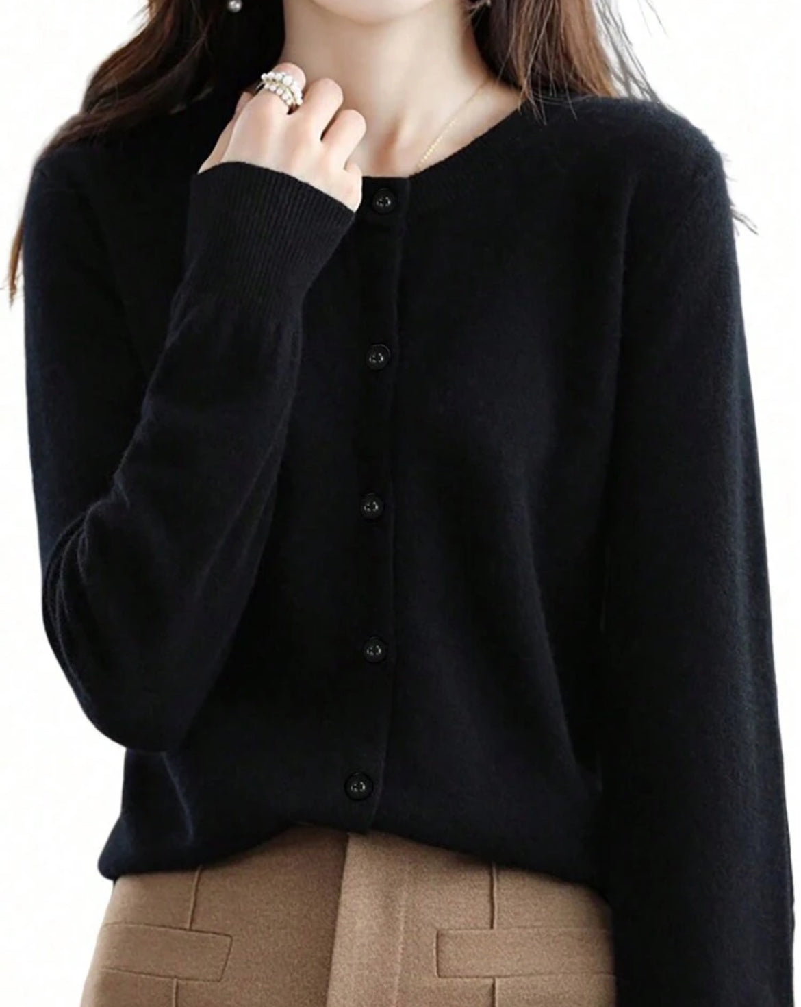CARDIGAN CASUAL A MANICHE LUNGHE