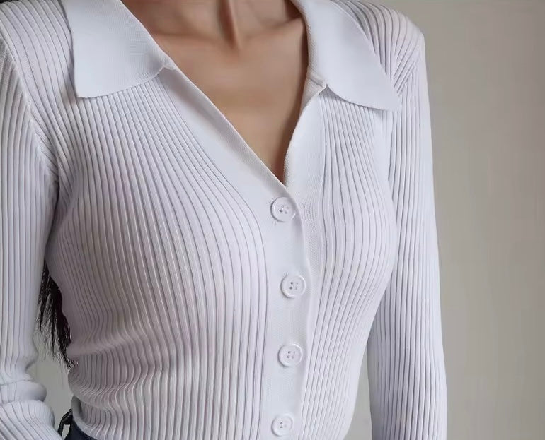 CARDIGAN IN MAGLIA A MANICHE LUNGHE