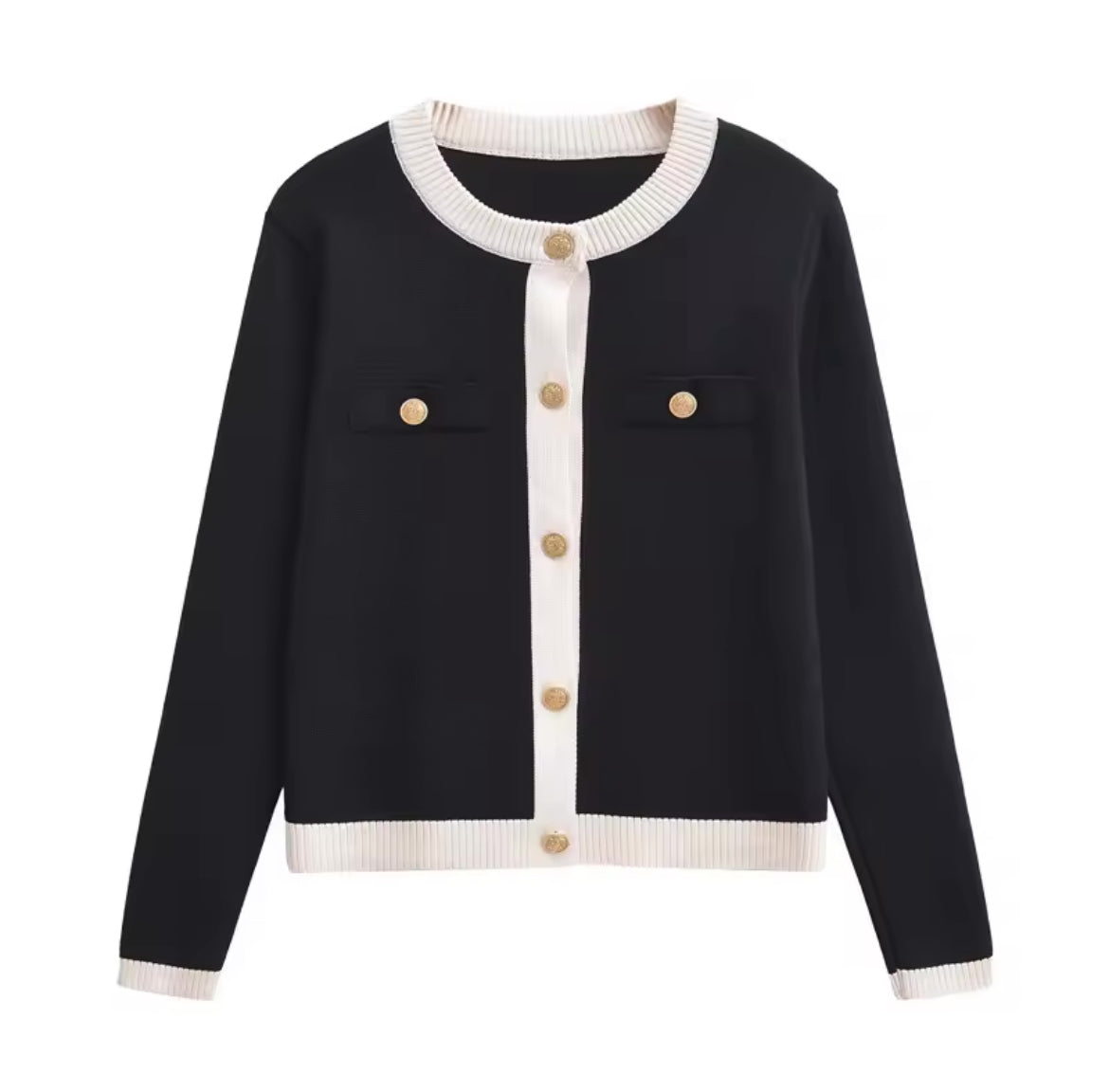 Round neck cardigan • Women