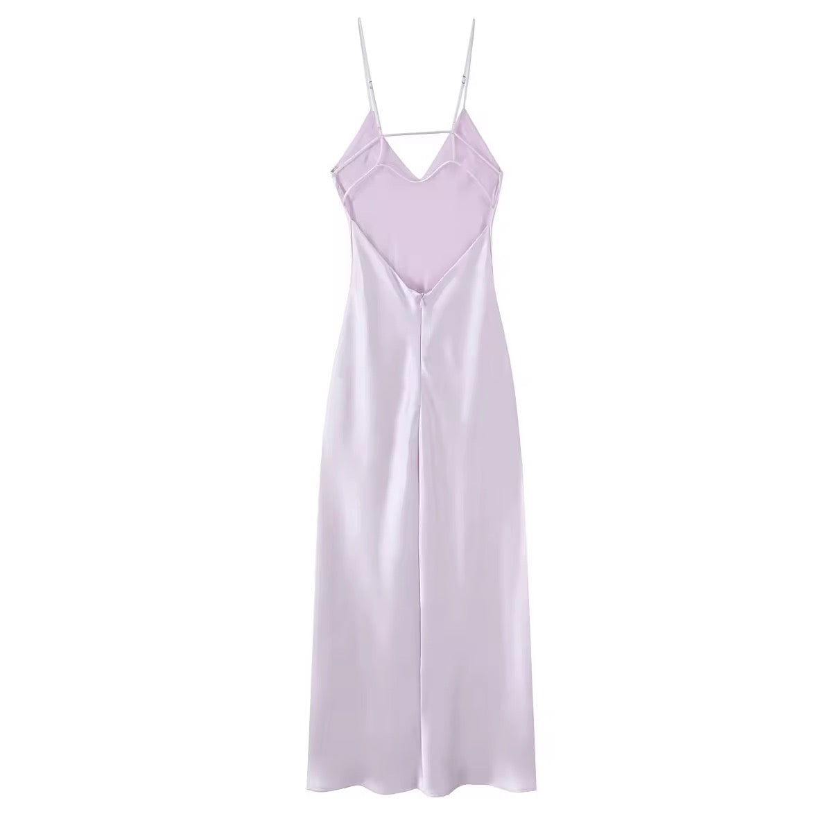 ROBE MI-LONGUE ÉCLAT SATINÉ