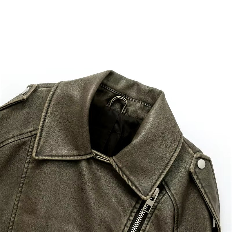 Faux leather jacket • Women