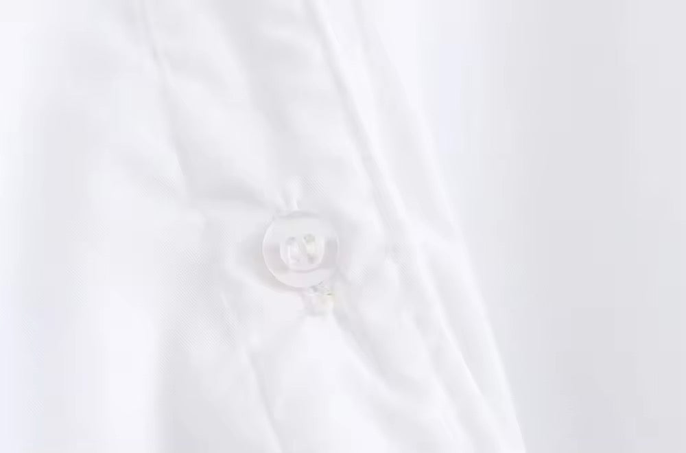 CHEMISE STRUCTURÉE À CEINTURE NOUÉE