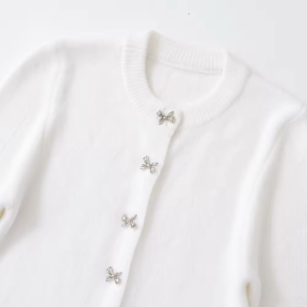 CARDIGAN CON PAPILLON E BOTTONI