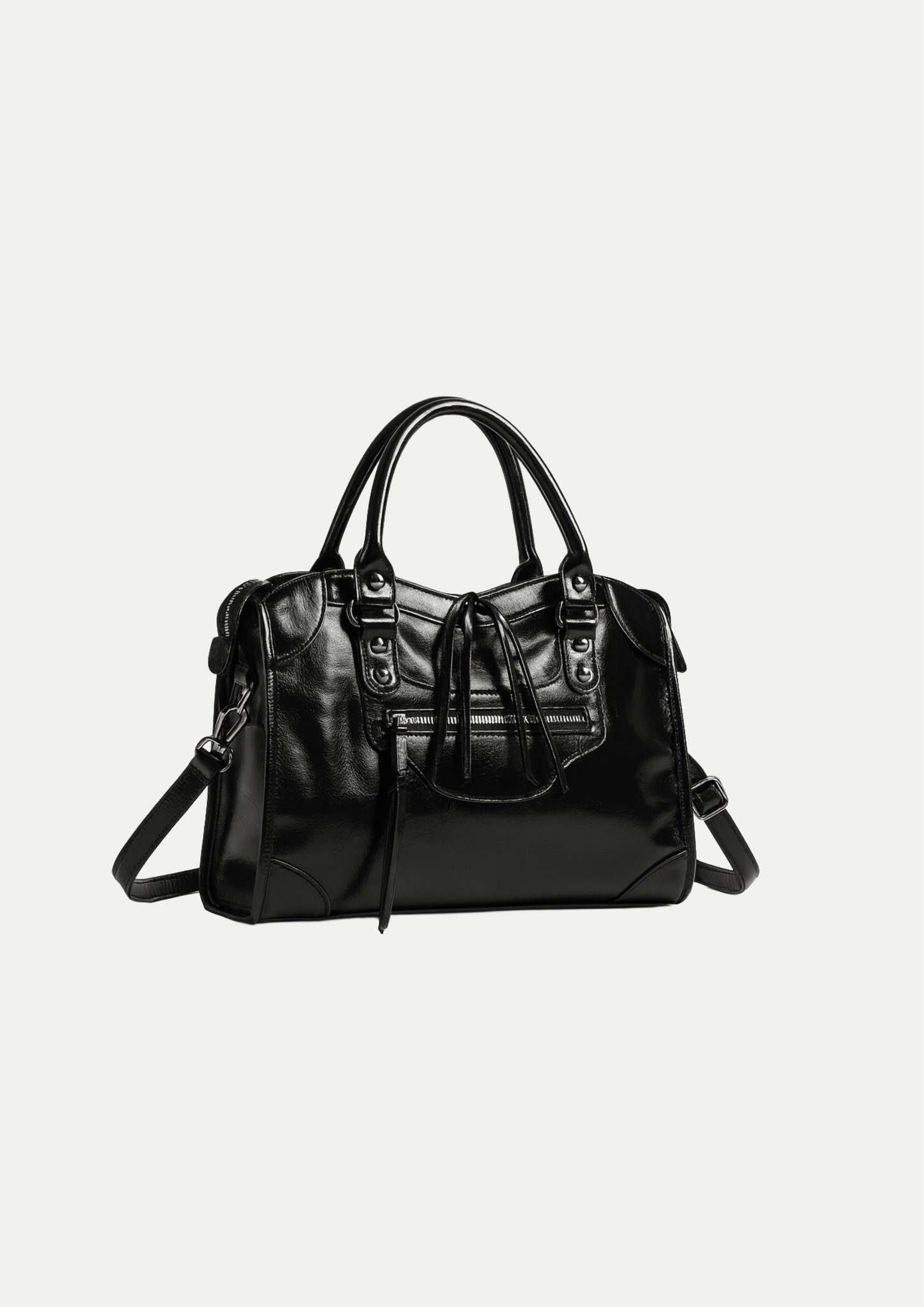 Borsa leopardata in pelle Pu