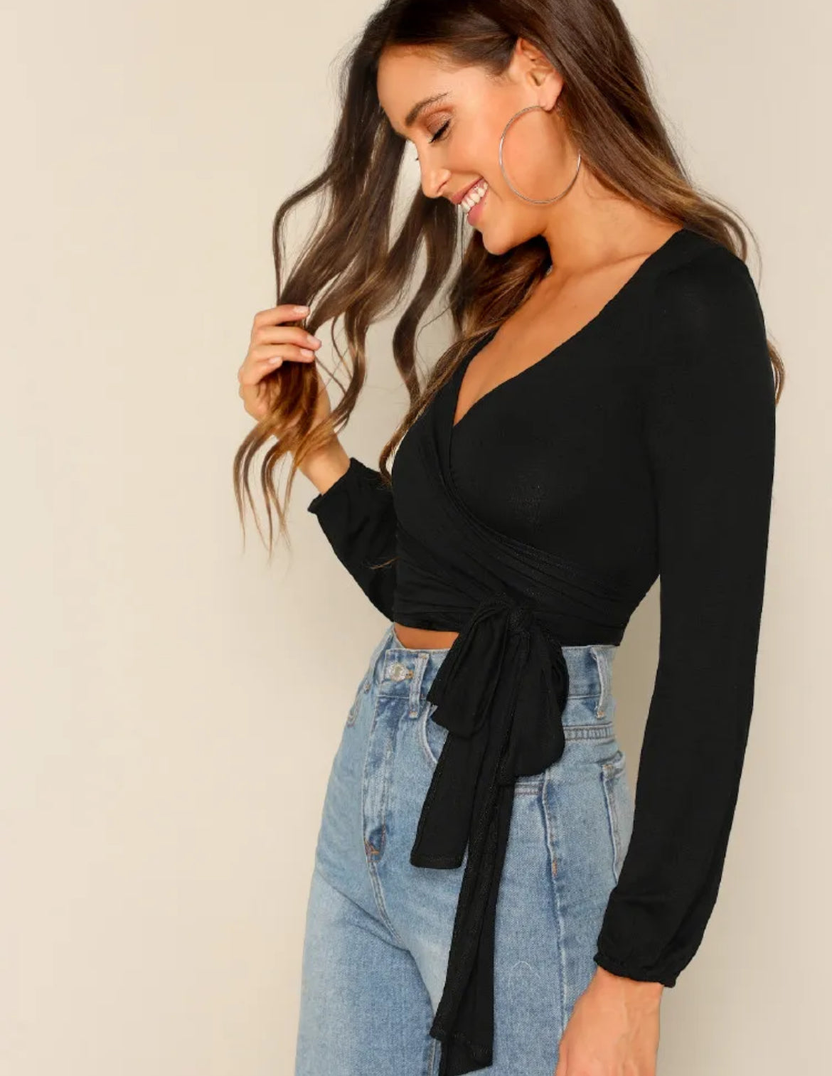 Cardigan annodato CROPPED