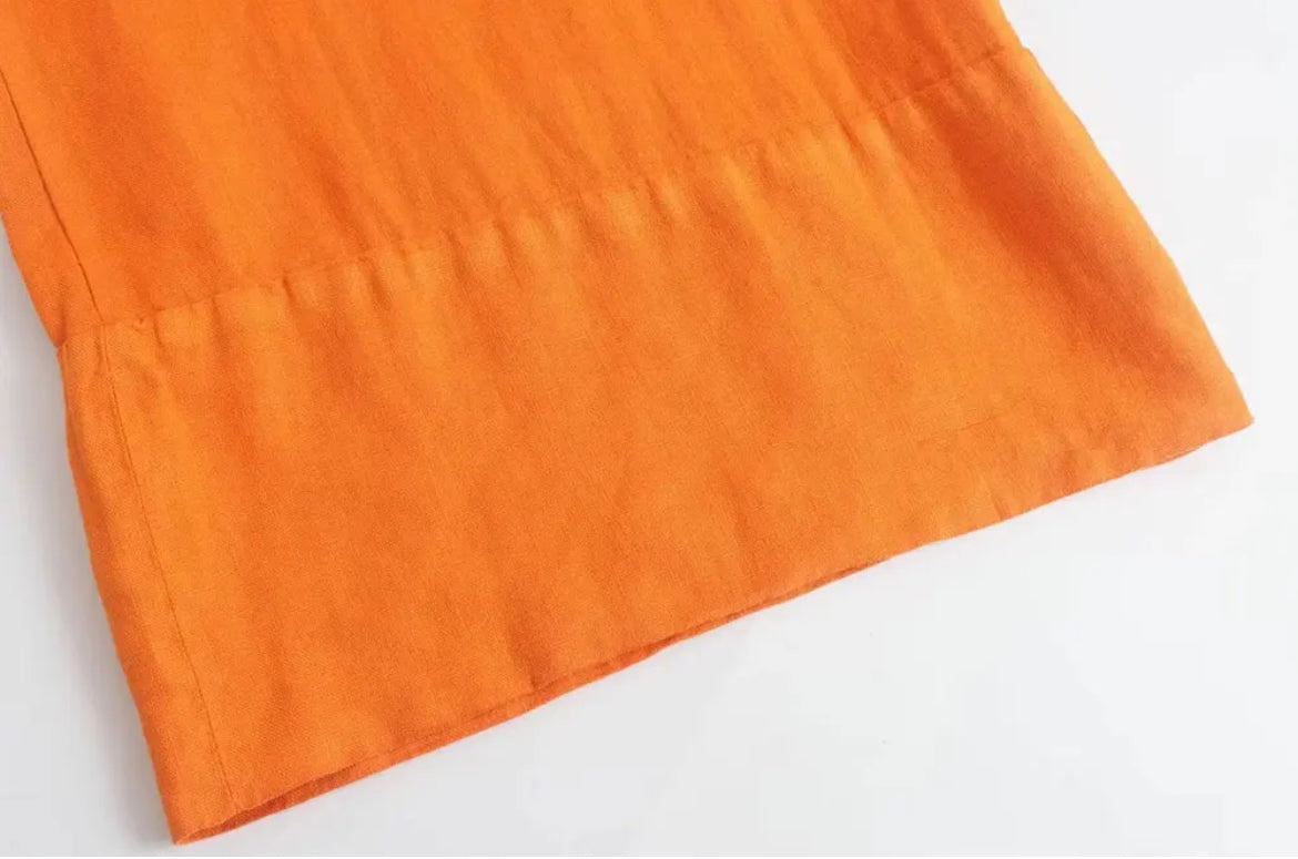 Linen and cotton pants • Women
