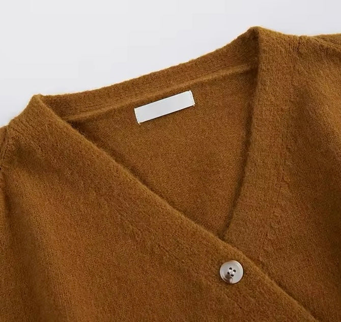 GILET IN MAGLIA CON SCOLLO A V