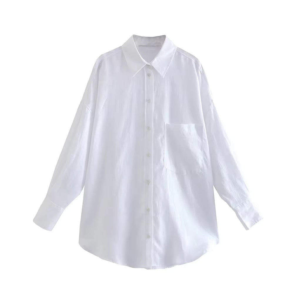 CHEMISE EFFET LIN