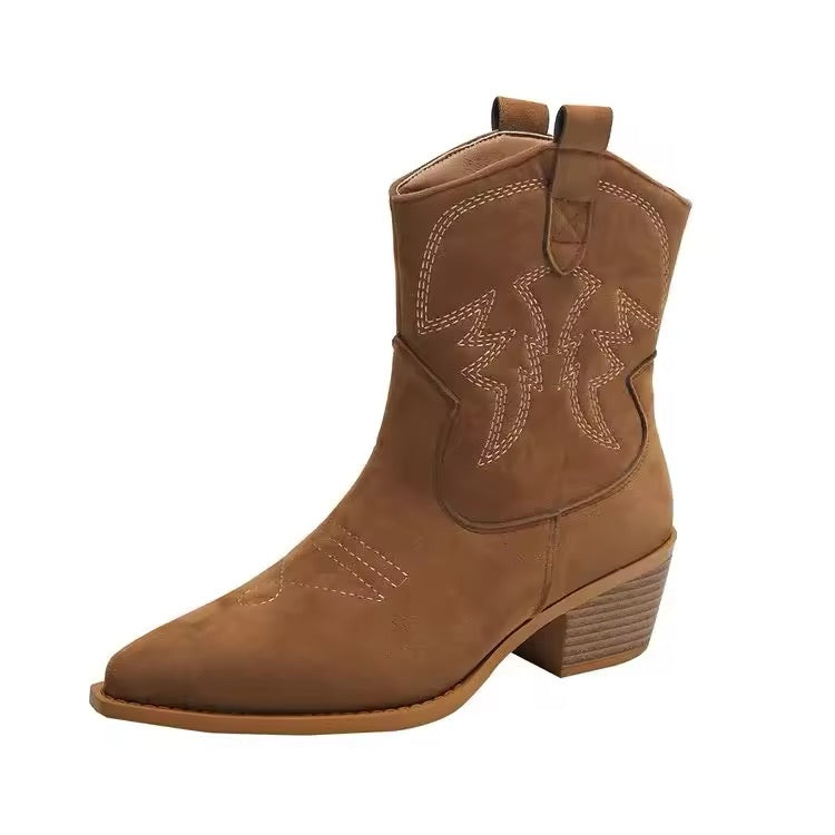 STIVALI DA COWBOY CON TACCO LARGO