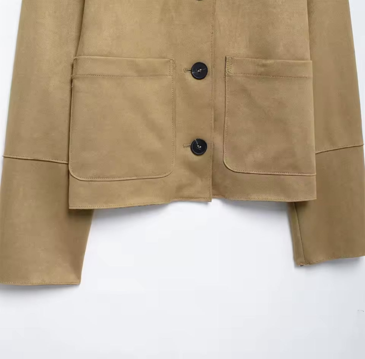 GIACCA CORTA IN CAMOSCIO