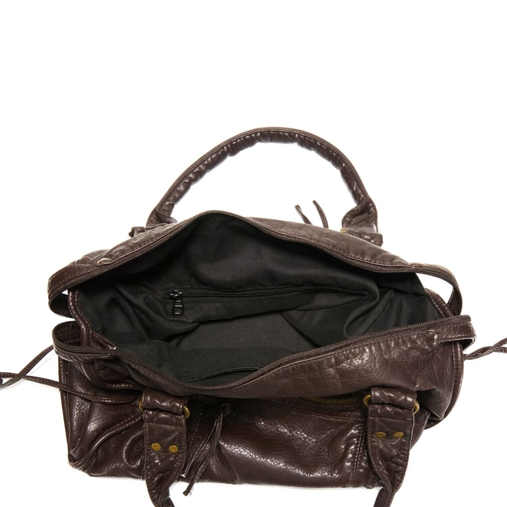 BORSA A MANO IN PELLE PU