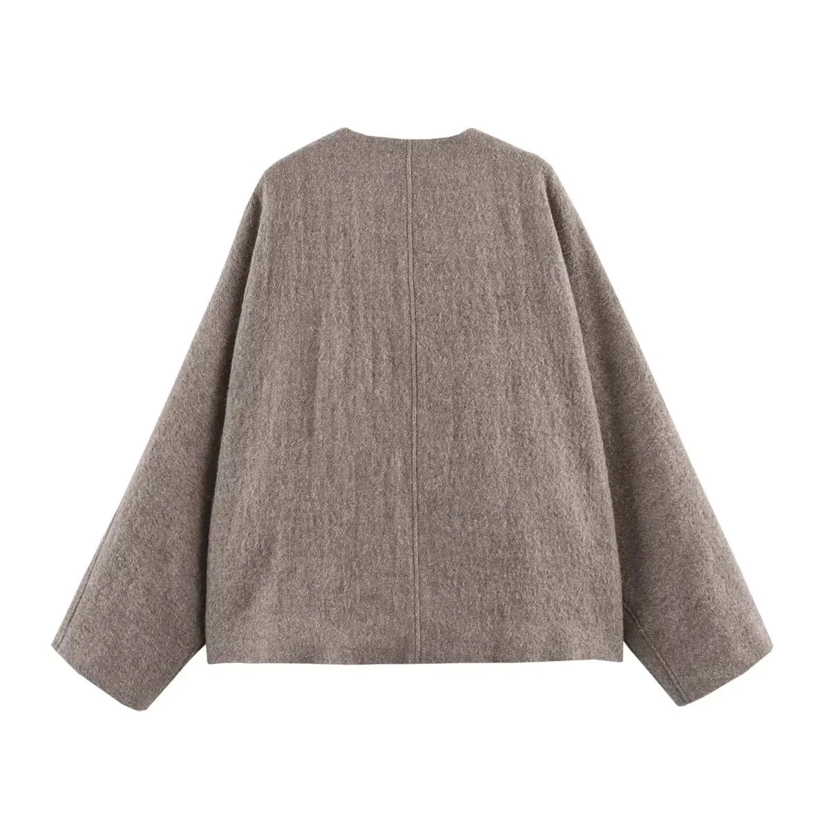 BLAZER CROPPED À COL V PLONGÉ