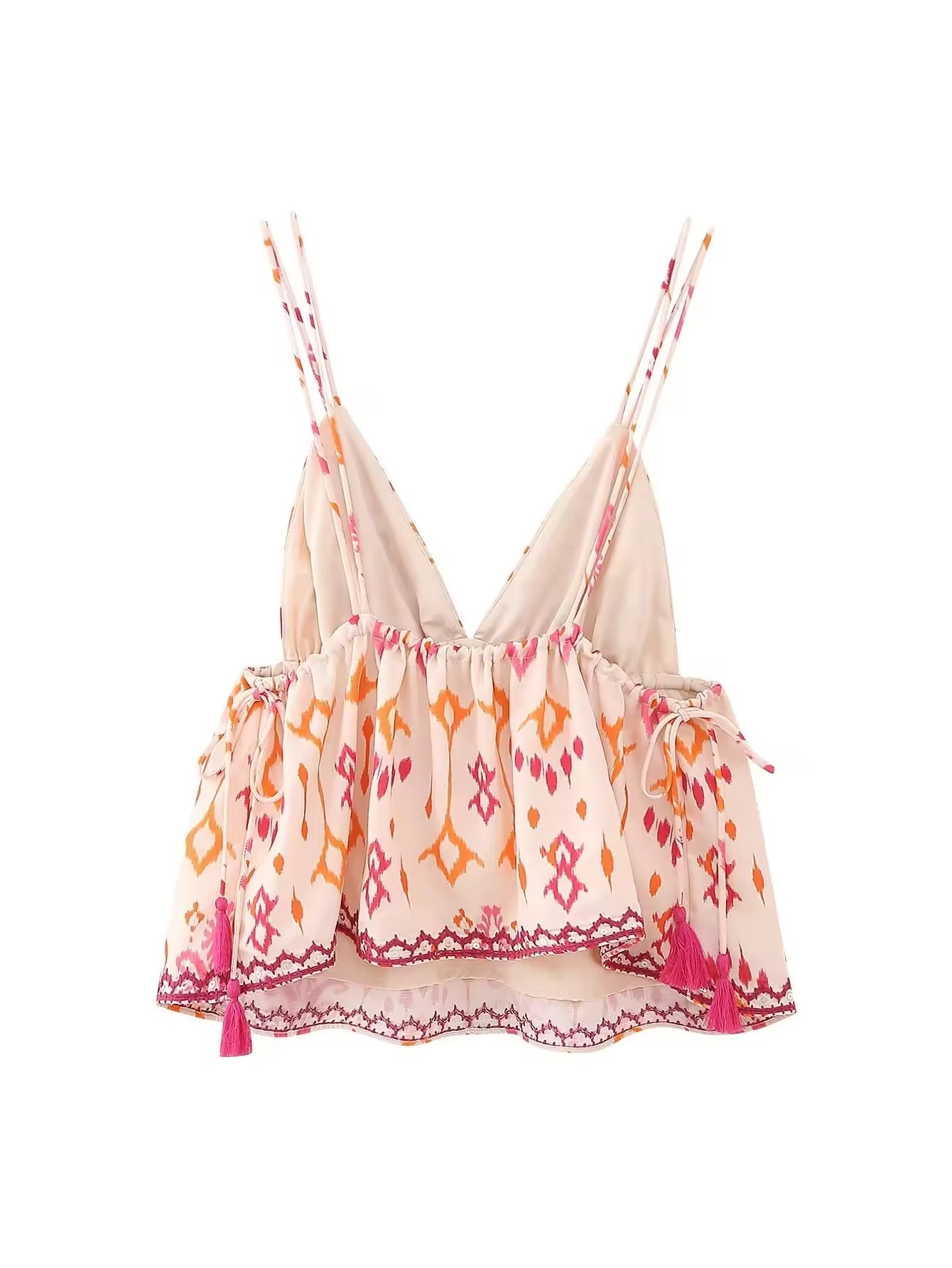TOP ÉVASÉ À DÉCOLLETÉ BRODÉ