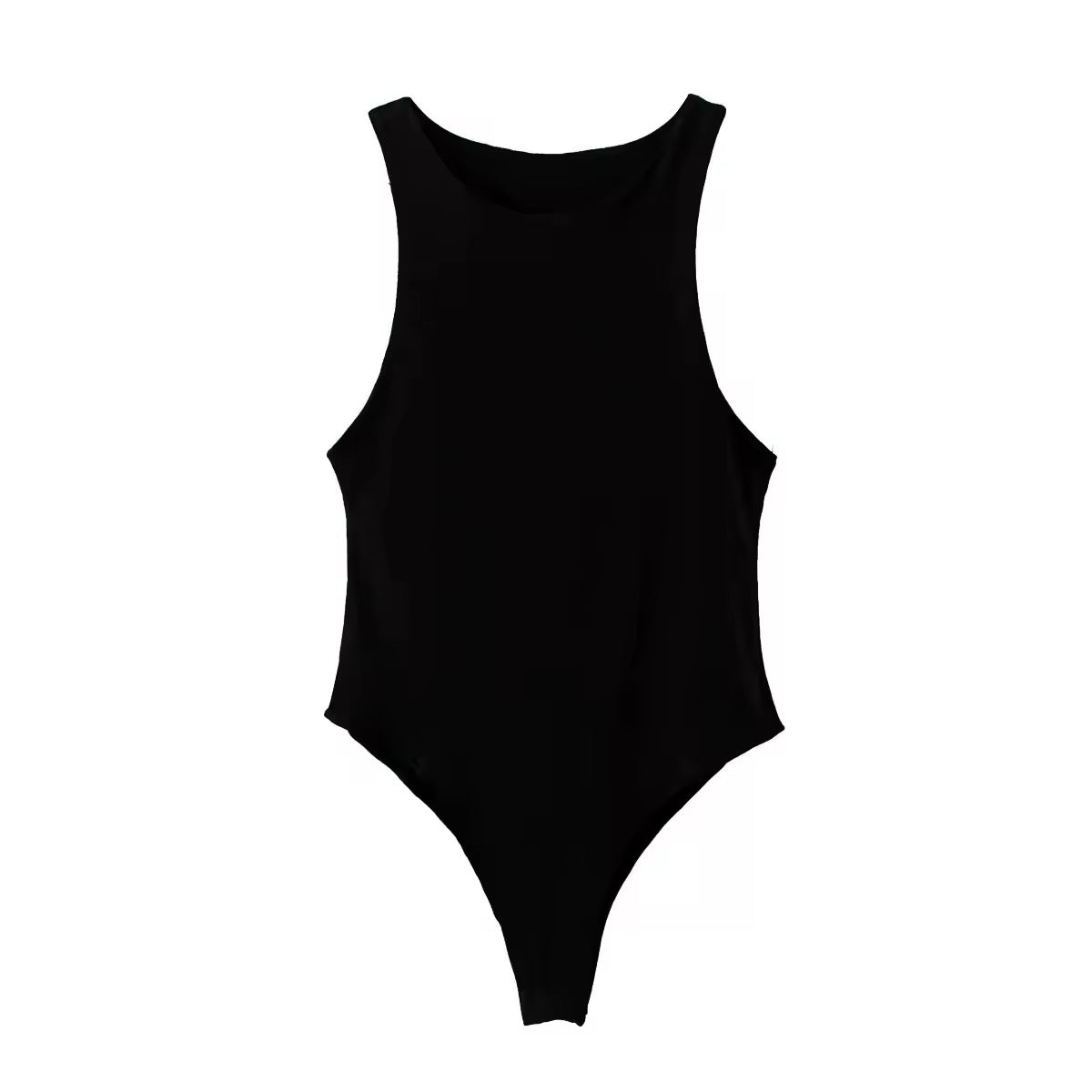 BODY CON SCOLLO ROTONDO