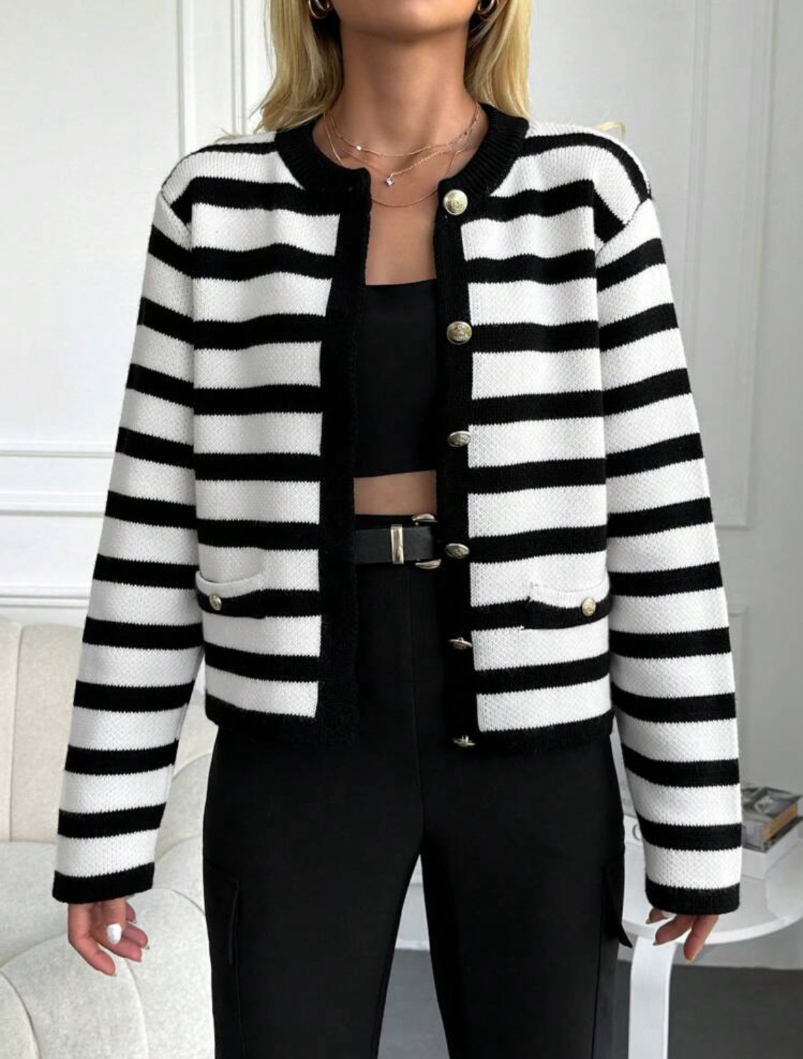 CARDIGAN A RIGHE