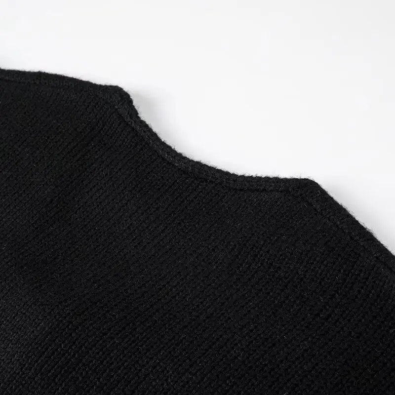 CARDIGAN TRICOTÉ À PAILLETTES AVEC NŒUD