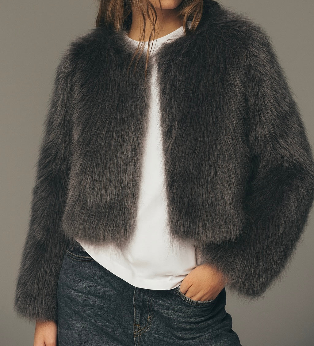 Fur effect jacket • Women