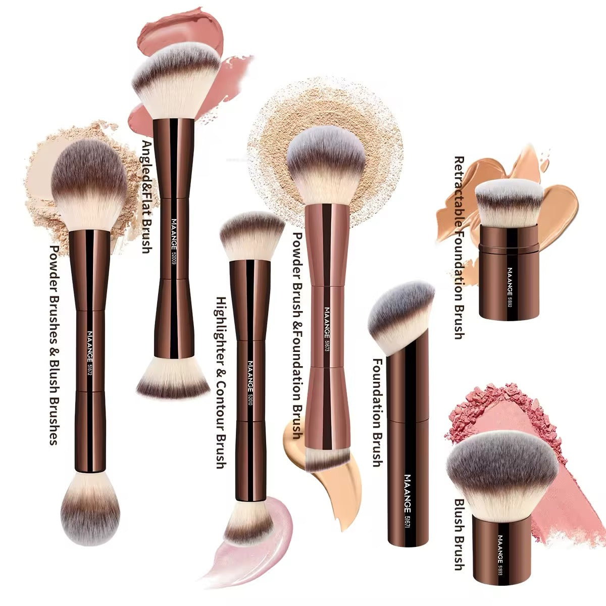 Double Head Makeup Brushes