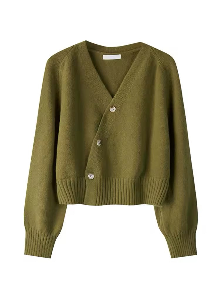 GILET IN MAGLIA CON SCOLLO A V