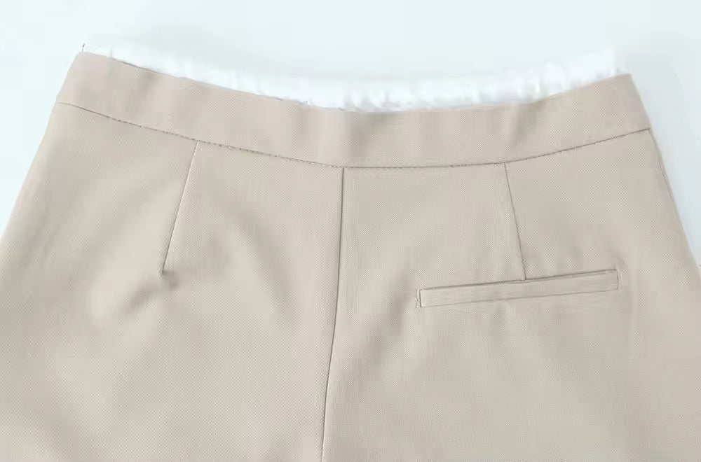 PANTALON FLUIDE CORDON CONTRASTÉ