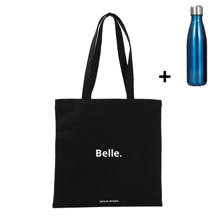 Tote bag + stainless steel water bottle