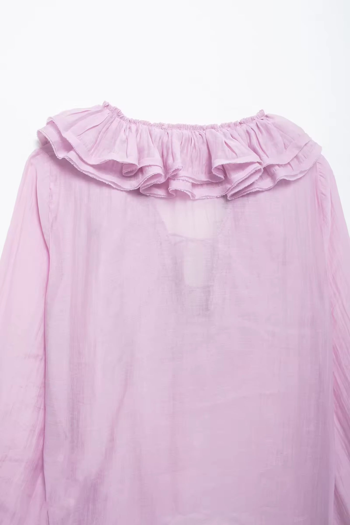 CHEMISE MOUSSELINE À VOLANTS