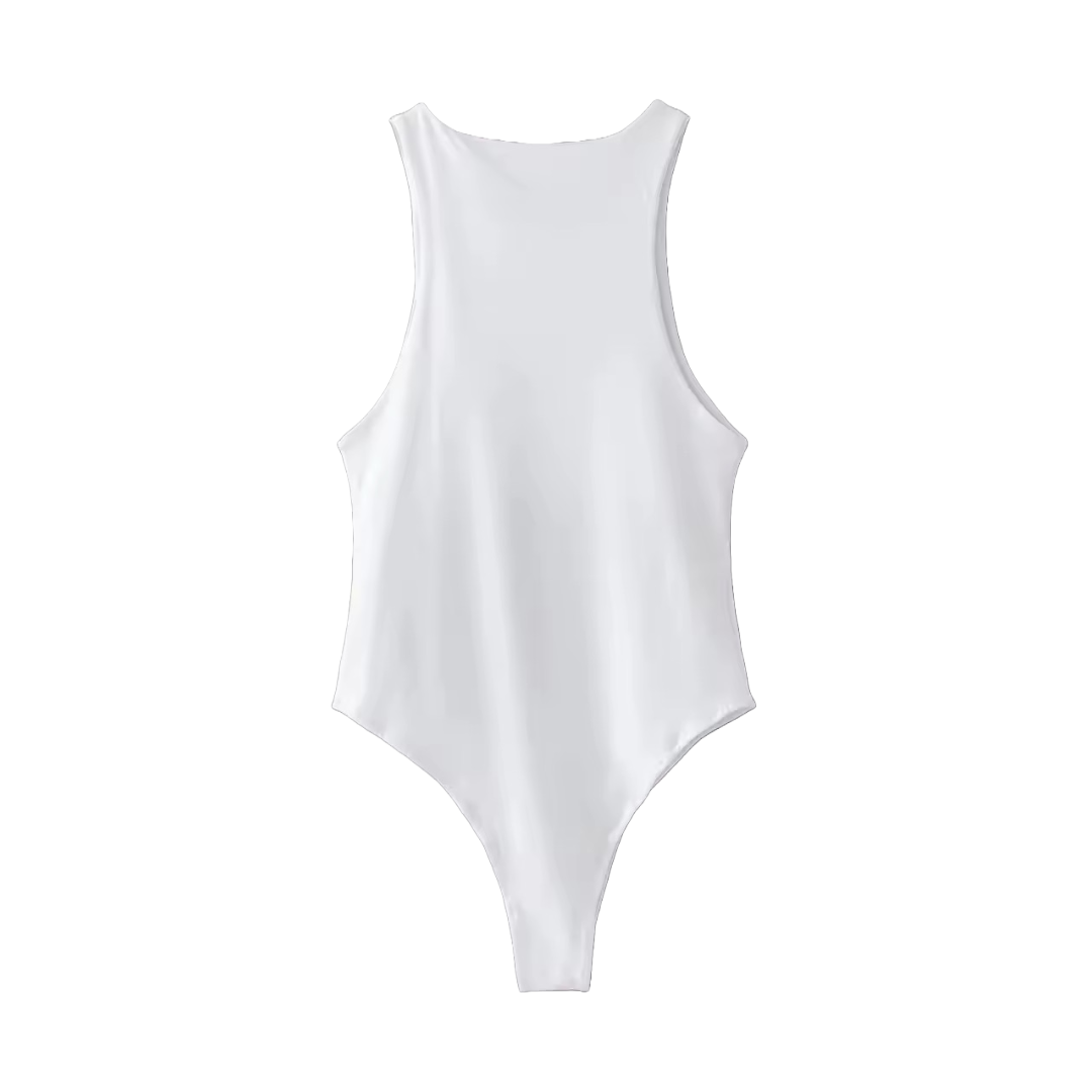 BODY CON SCOLLO ROTONDO