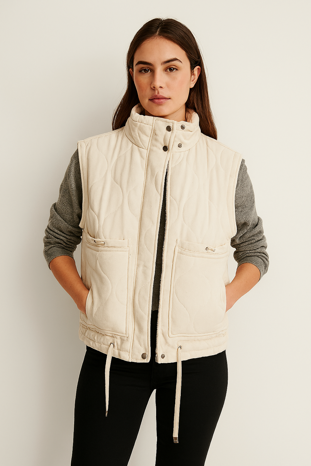 MANTEAU MATELASSÉ SANS MANCHE