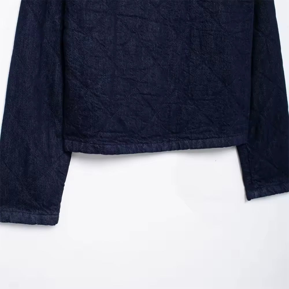 GIACCA CORTA IN DENIM TRAPUNTATA