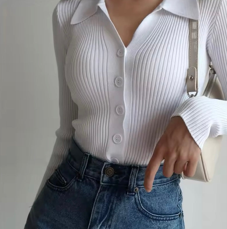 CARDIGAN IN MAGLIA A MANICHE LUNGHE