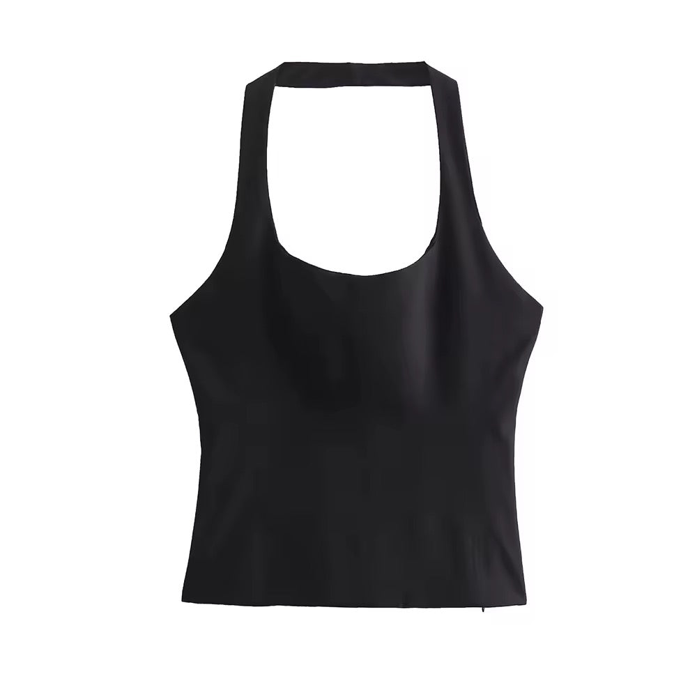 TOP HALTER STRUCTURÉ