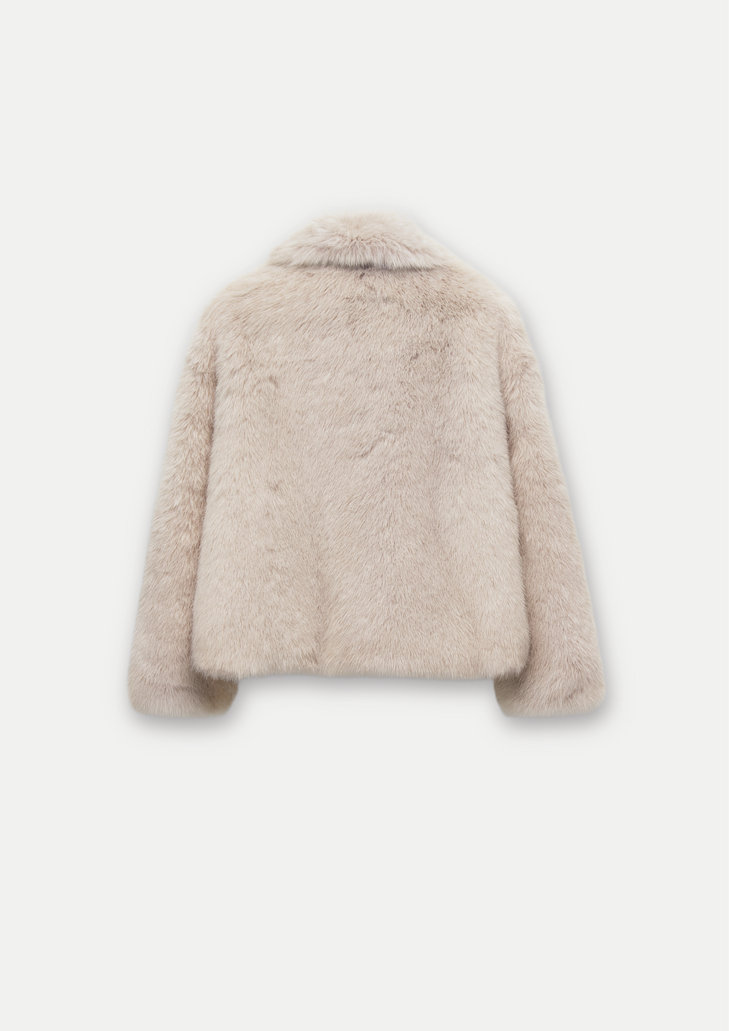 Fur effect down jacket • Women