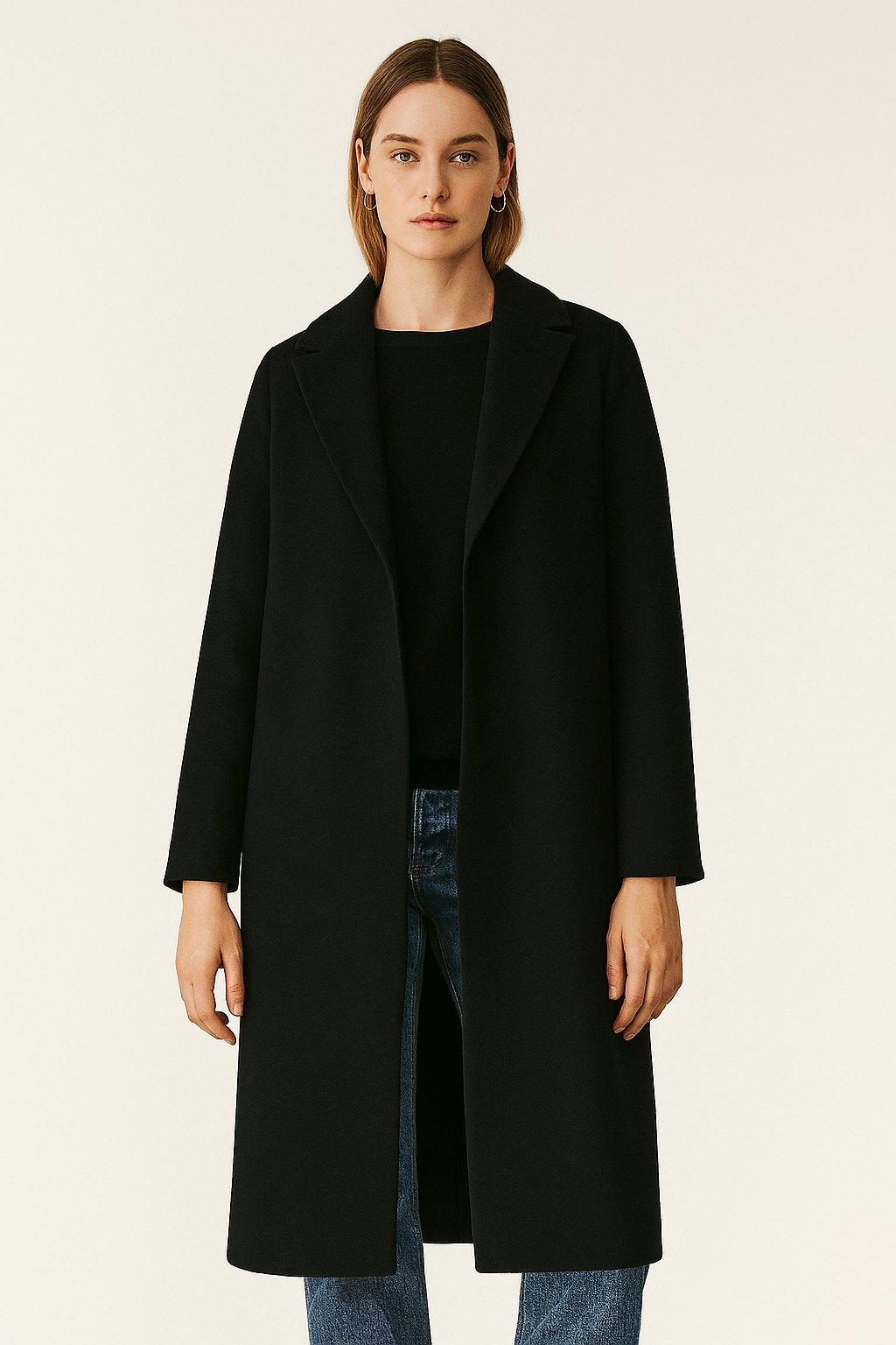 MANTEAU LONG ÉPAULE DROITE