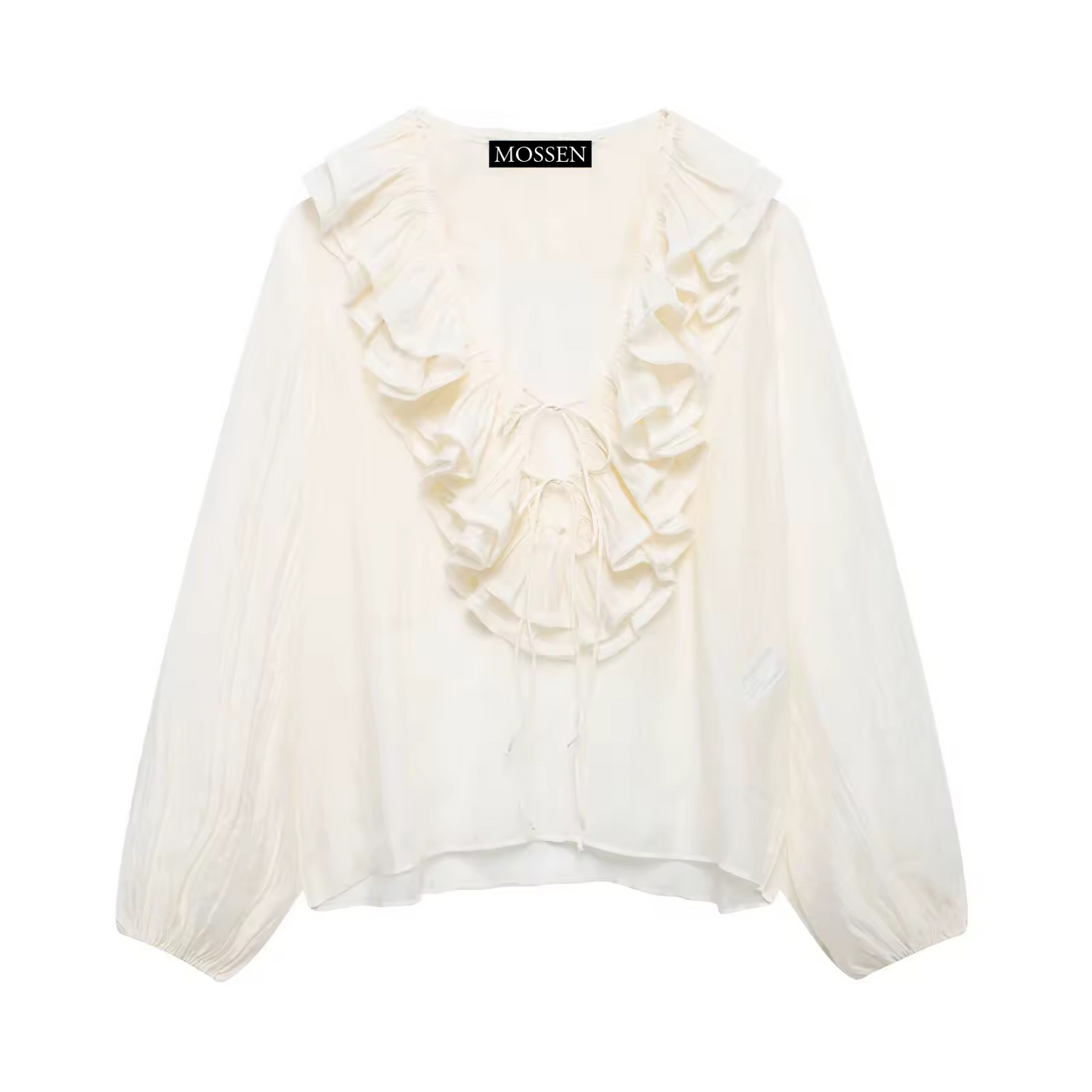CHEMISE MOUSSELINE À VOLANTS