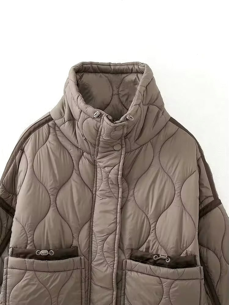 VESTE MATELASSÉE À CORDONS AJUSTABLES
