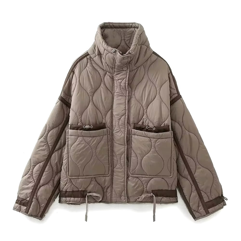 VESTE MATELASSÉE À CORDONS AJUSTABLES