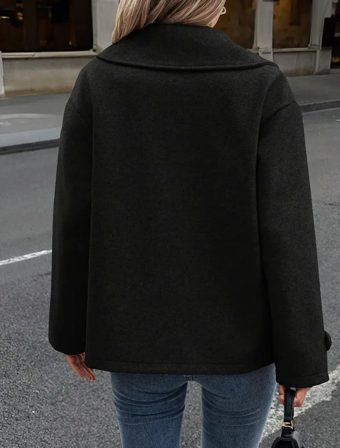 MANTEAU DOUBLE BOUTONNAGE À REVERS XXL